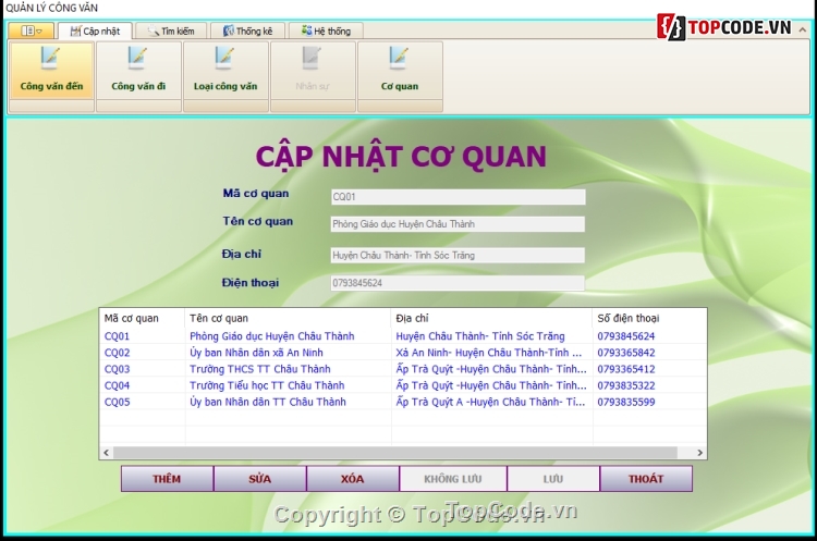 phần mềm quản lý công văn,code phần mềm quản lí,code Visual basic.net,code visual basic